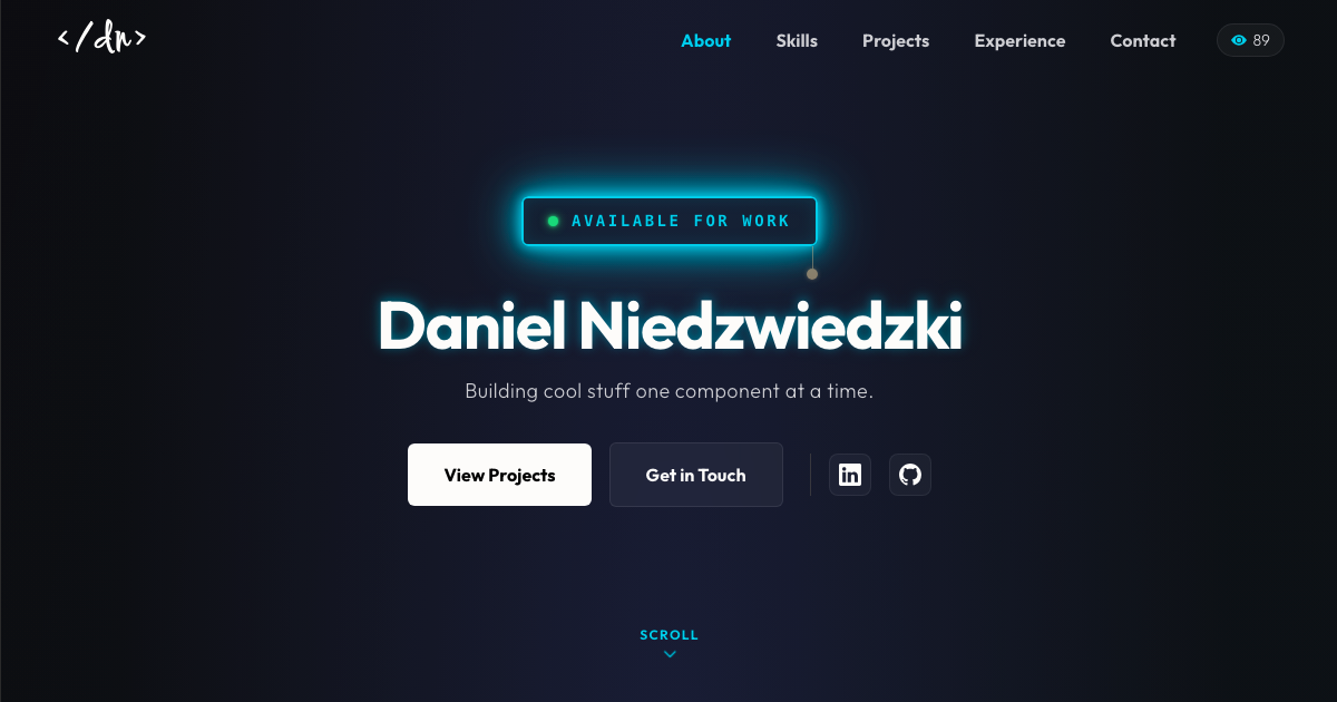 Daniel Niedzwiedzki — Full Stack Software Engineer